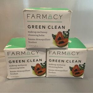 Lot New Farmacy Green Clean 3.4 Oz Makeup Melt Away Cleansing Balm Rt $117 Auth!